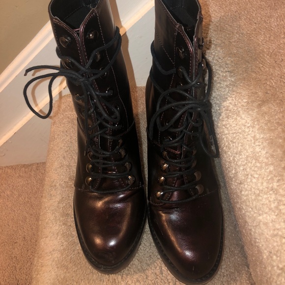 Urban Outfitters Shoes - Heeled combat booties